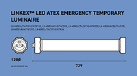 Larson Electronics - 34W Emergency Fluorescent Light - 2' 2 Lamp -  Emergency Battery Backup - ATEX/IECEx